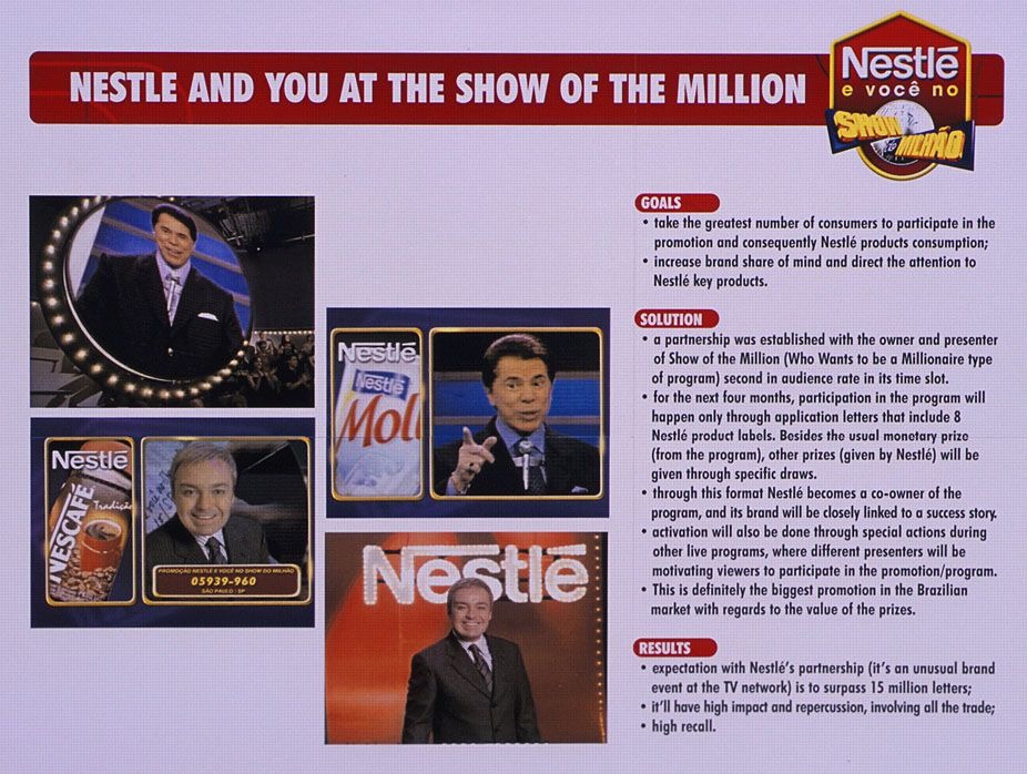 NESTLE AND YOU AT THE SHOW OF THE MILLION