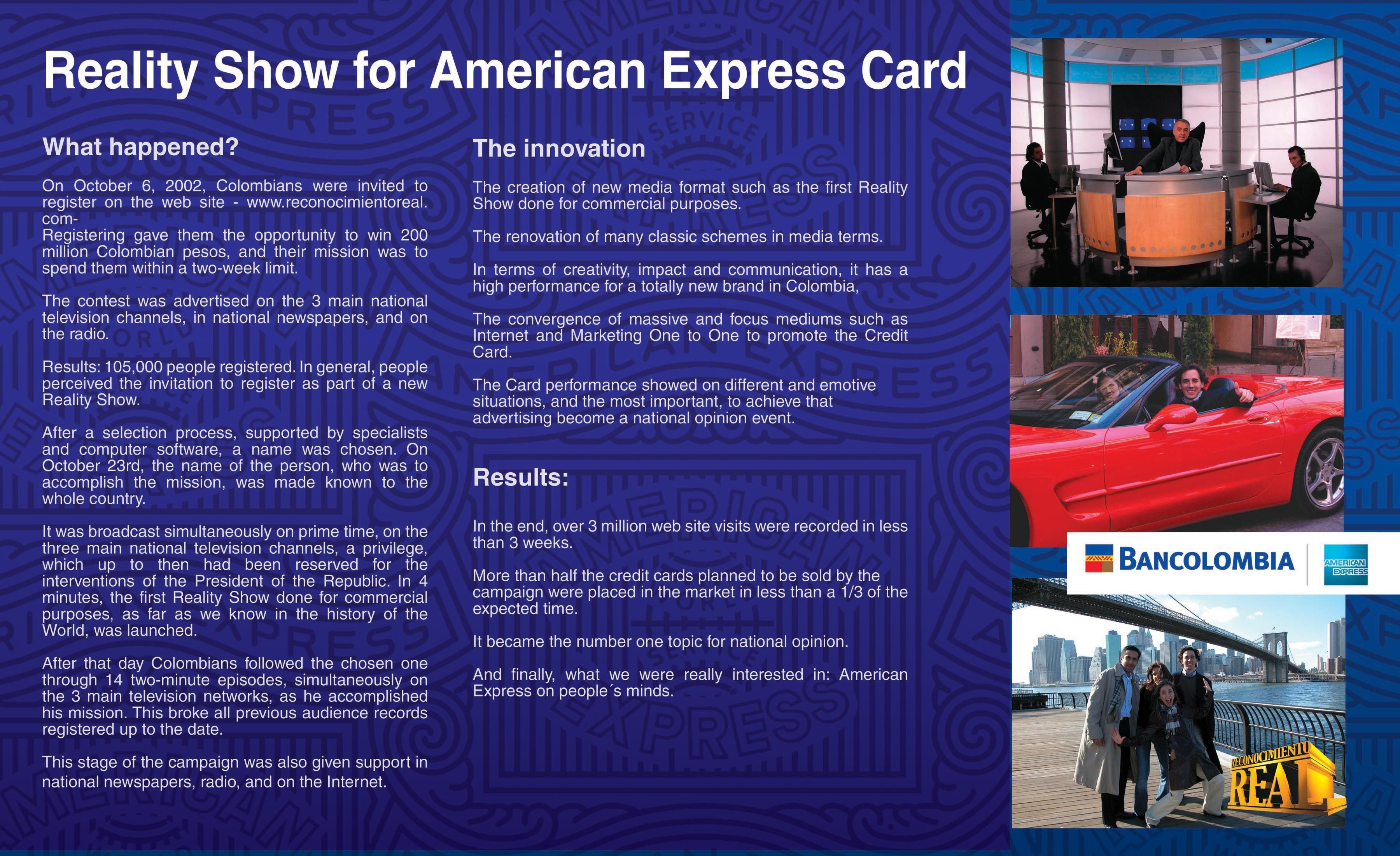 AMERICAN EXPRESS CARD FROM BANCOLOMBIA