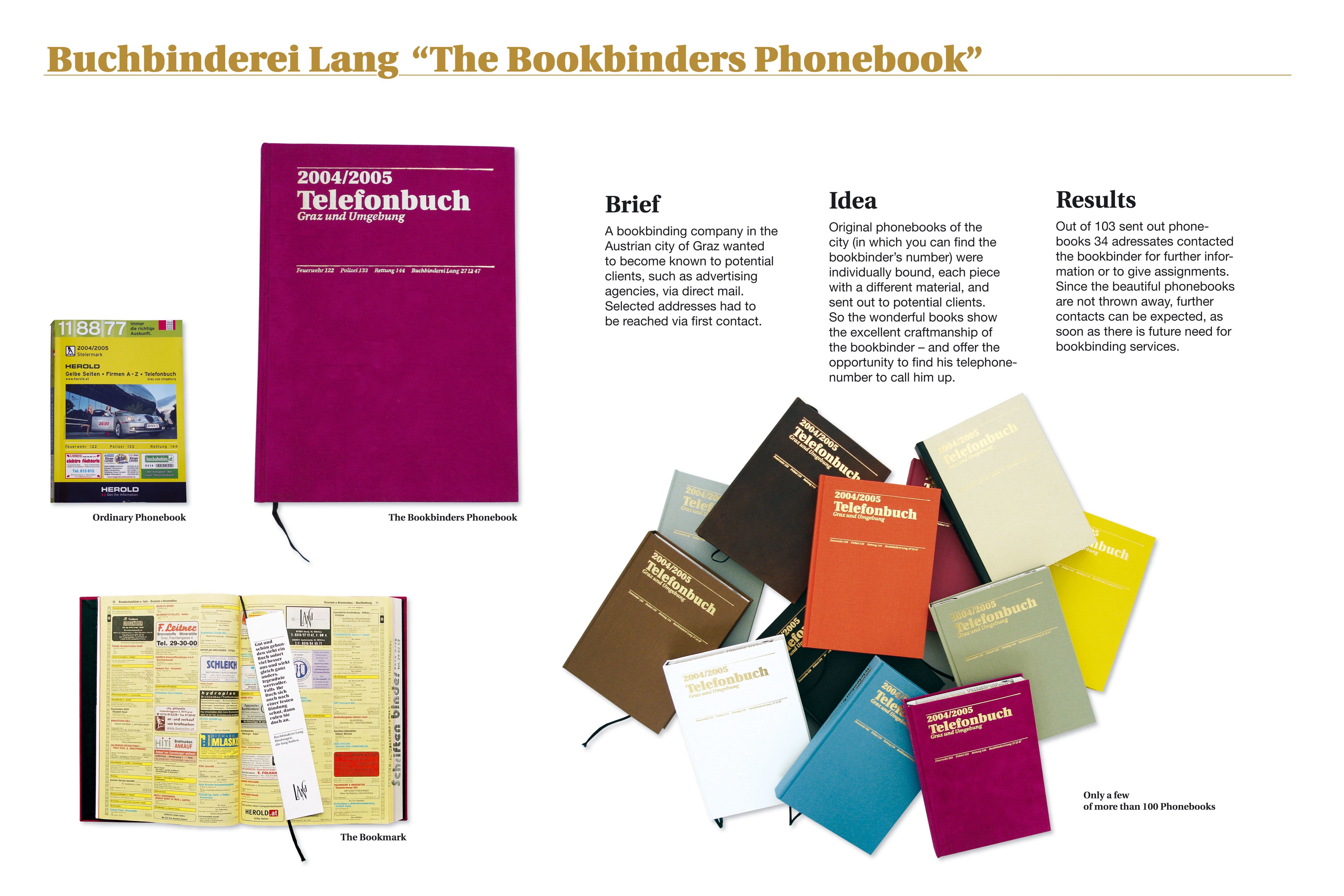 THE BOOKBINDER'S PHONEBOOK