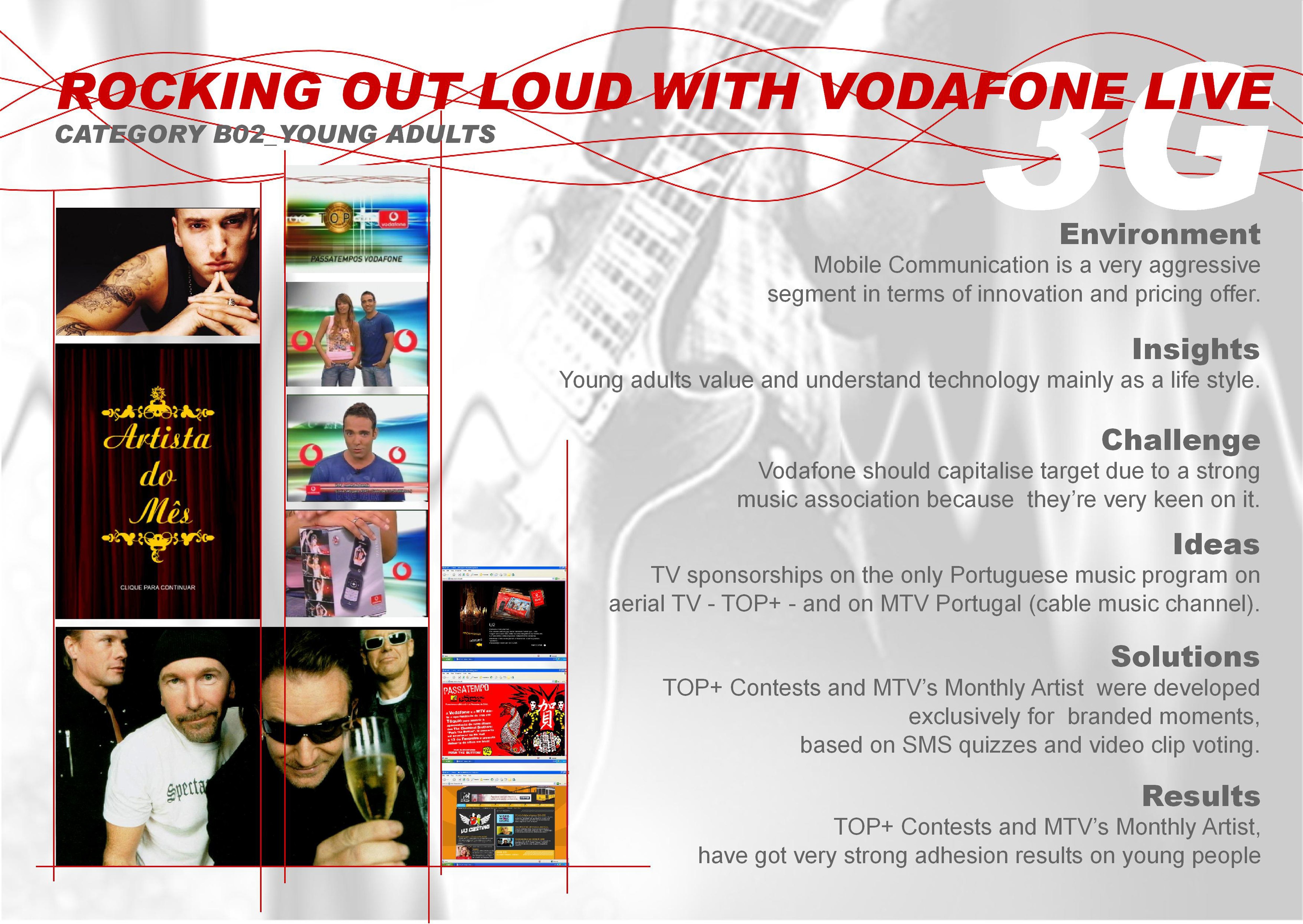 ROCKING OUT LOUD WITH VODAFONE LIVE 3G