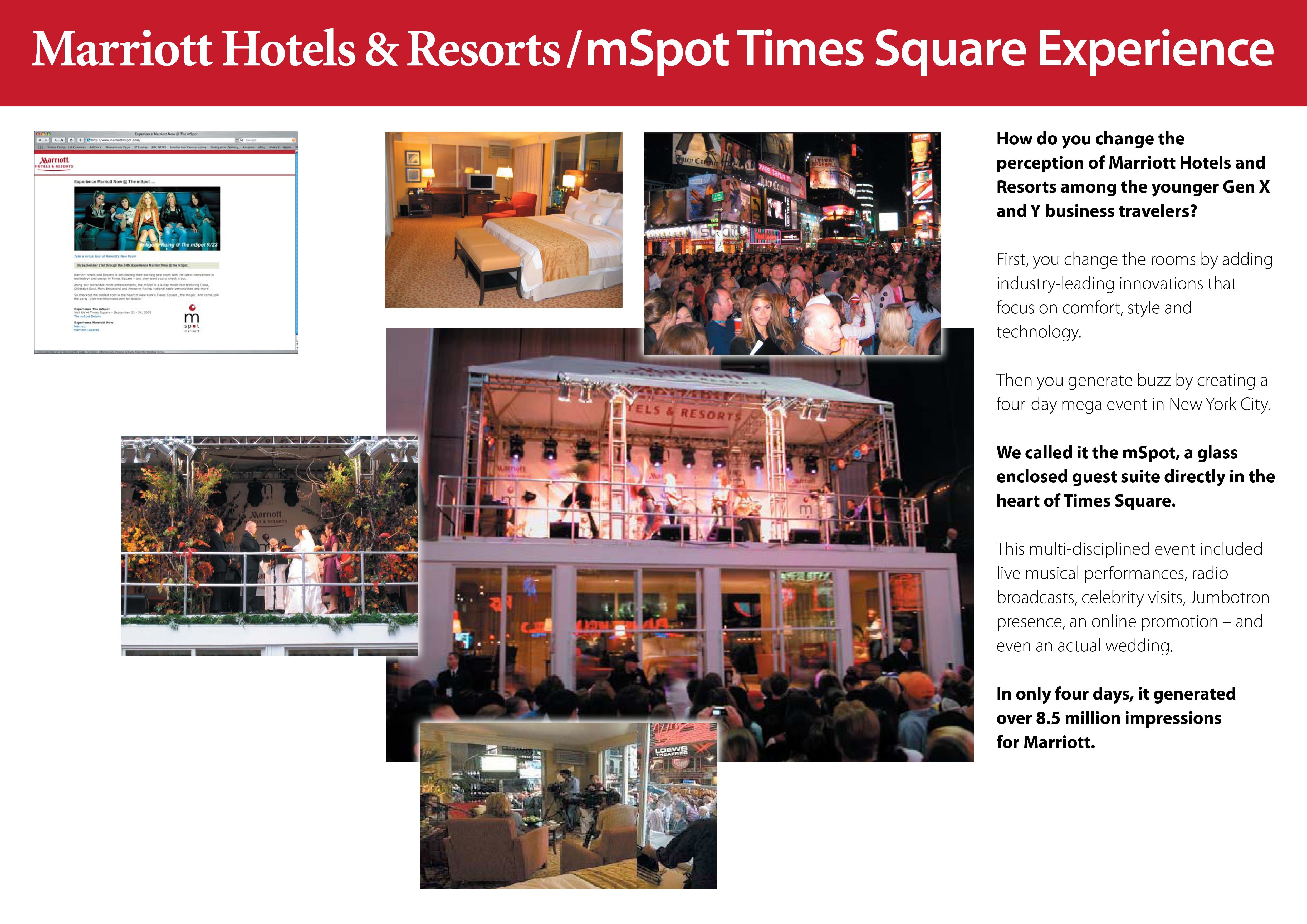 The Marriott mSpot Times Square Experience