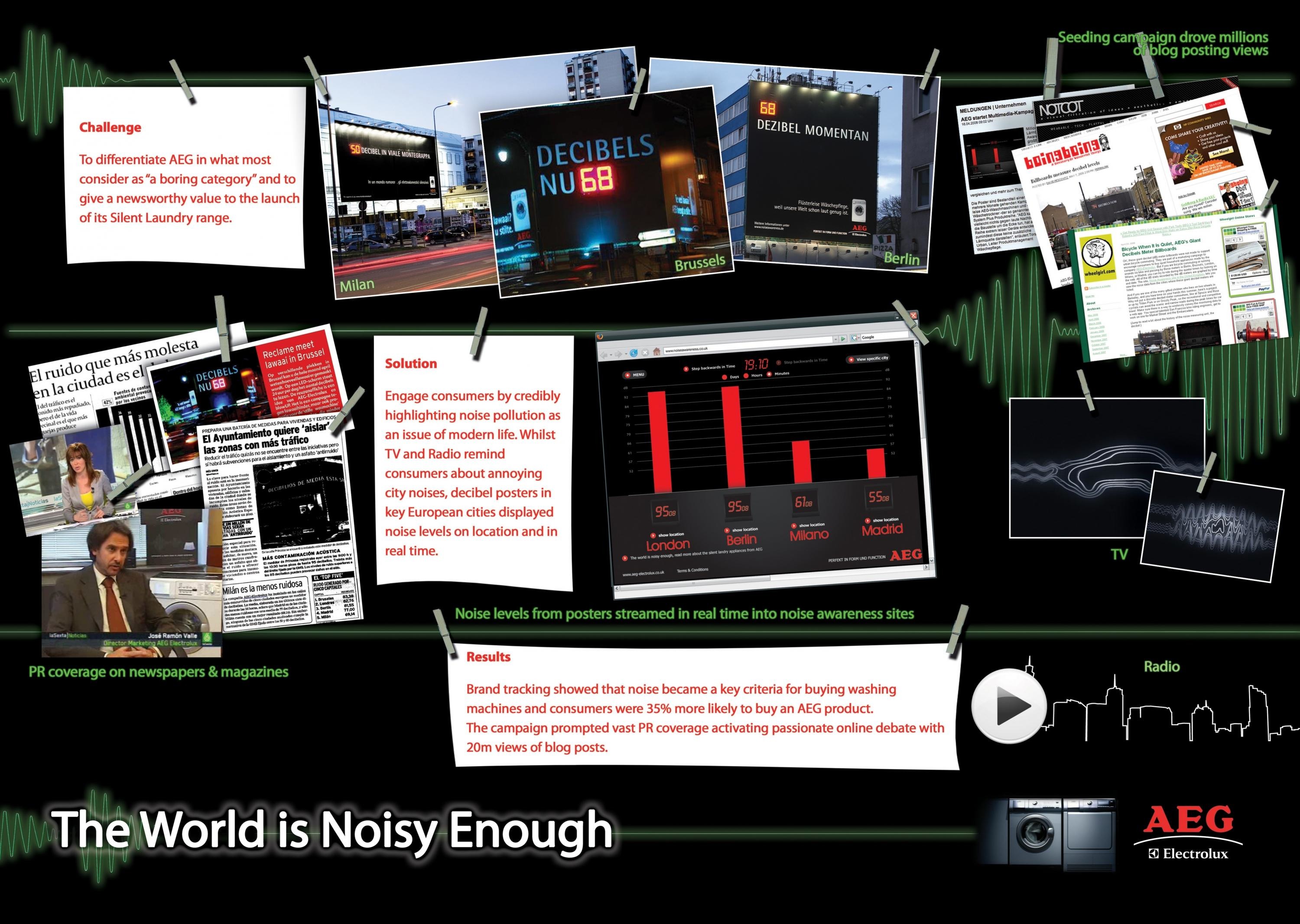 THE WORLD IS NOISY ENOUGH