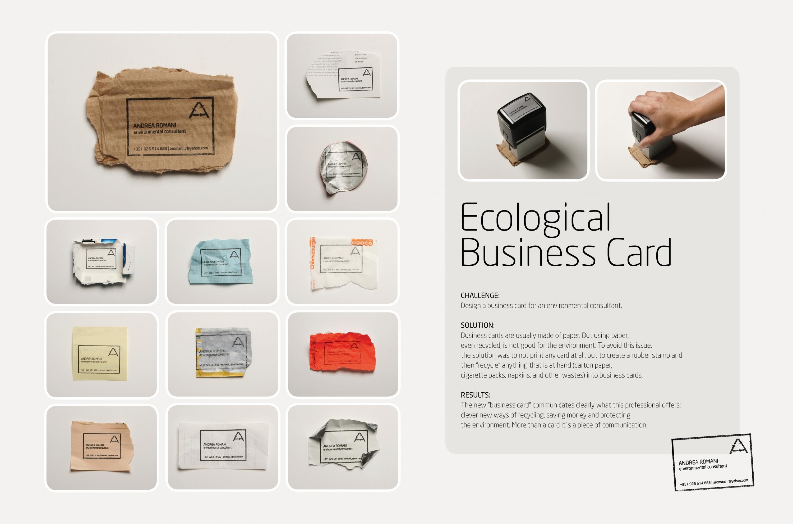 ECOLOGICAL BUSINESS CARD