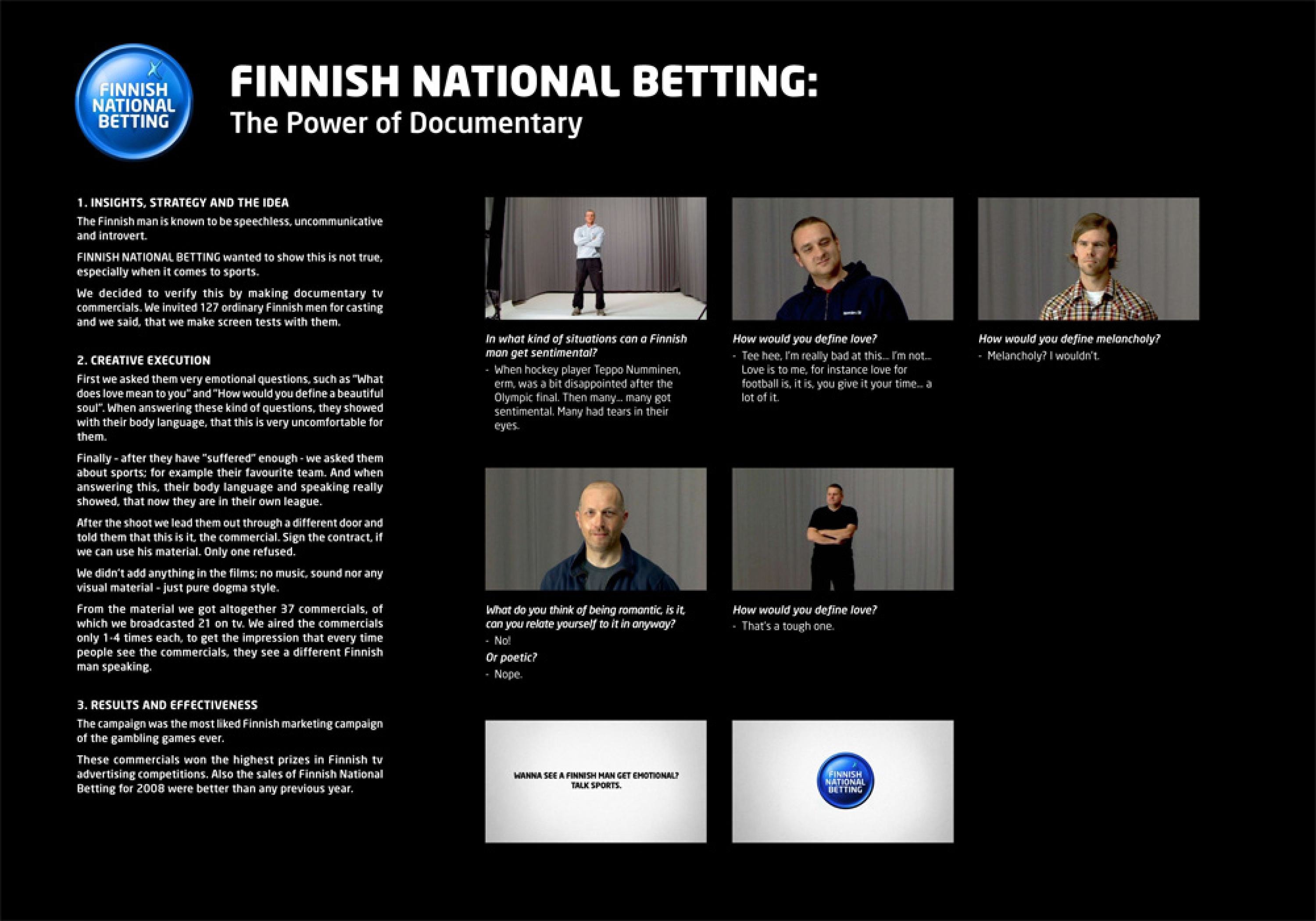 FINNISH NATIONAL BETTING