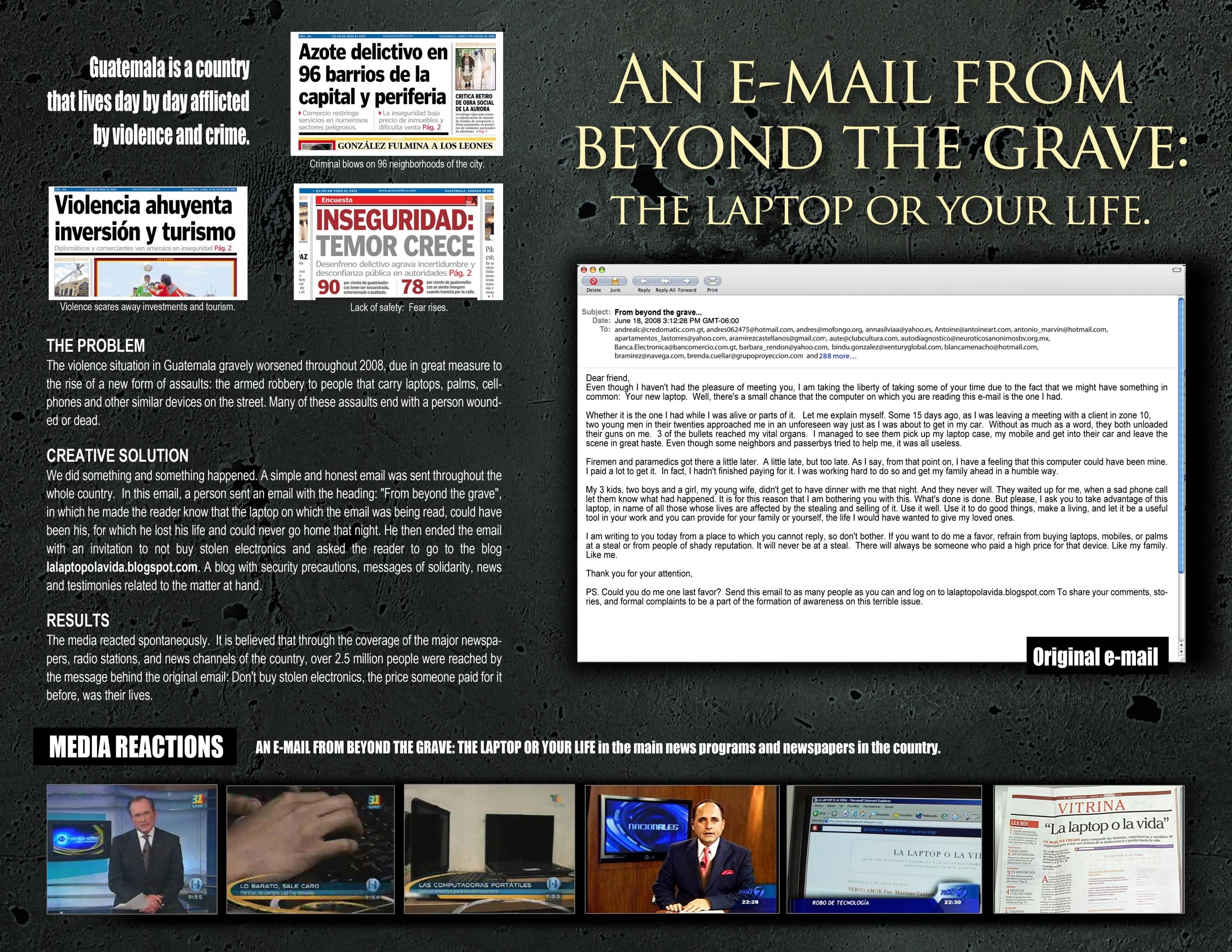E-MAIL FROM BEYOND THE GRAVE