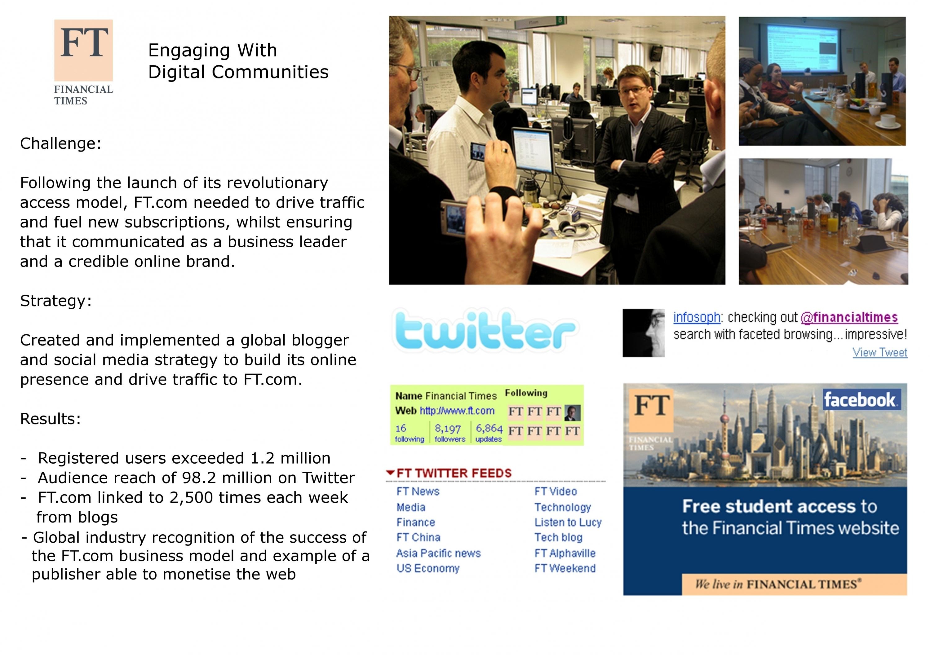 FT.COM: ENGAGING WITH DIGITAL COMMUNITIES