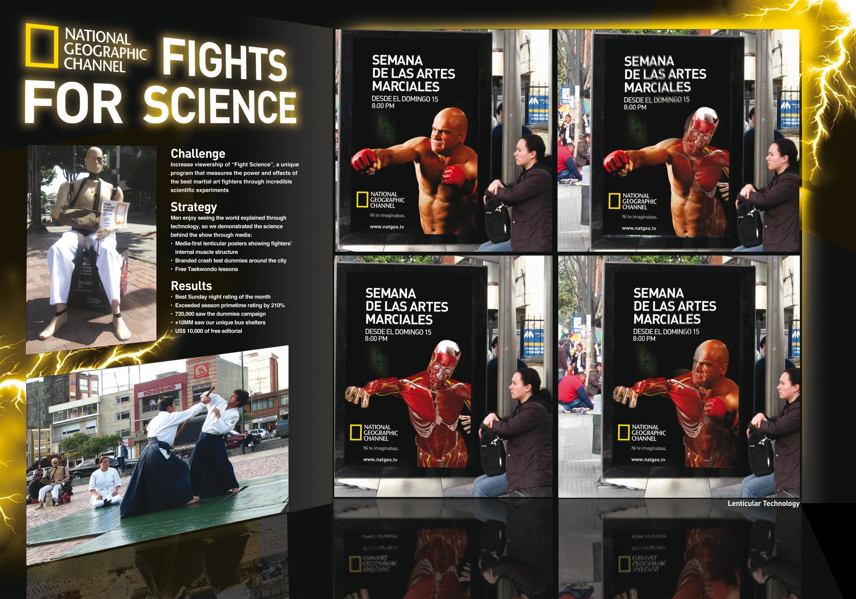 NATIONAL GEOGRAPHIC 'FIGHT SCIENCE' TV SHOW