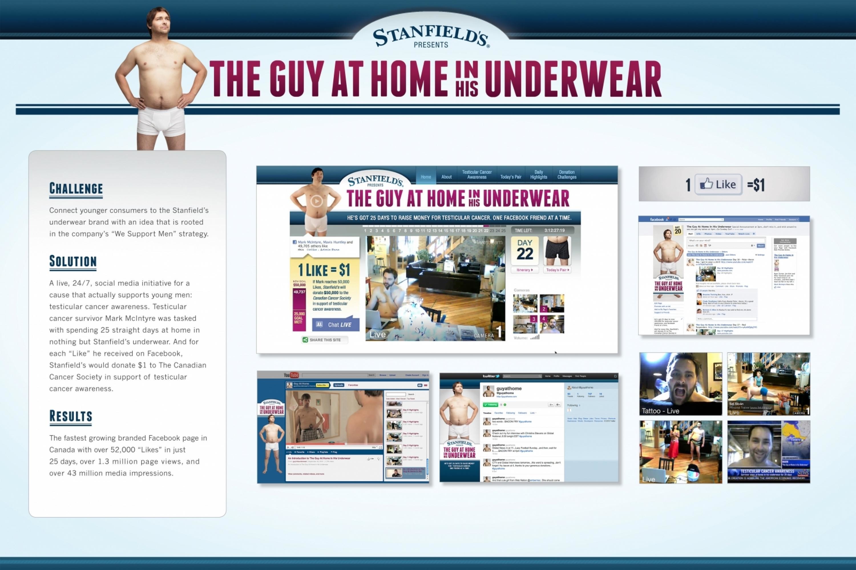 Stanfield's: The Guy At Home In His Underwear • Ads of the World