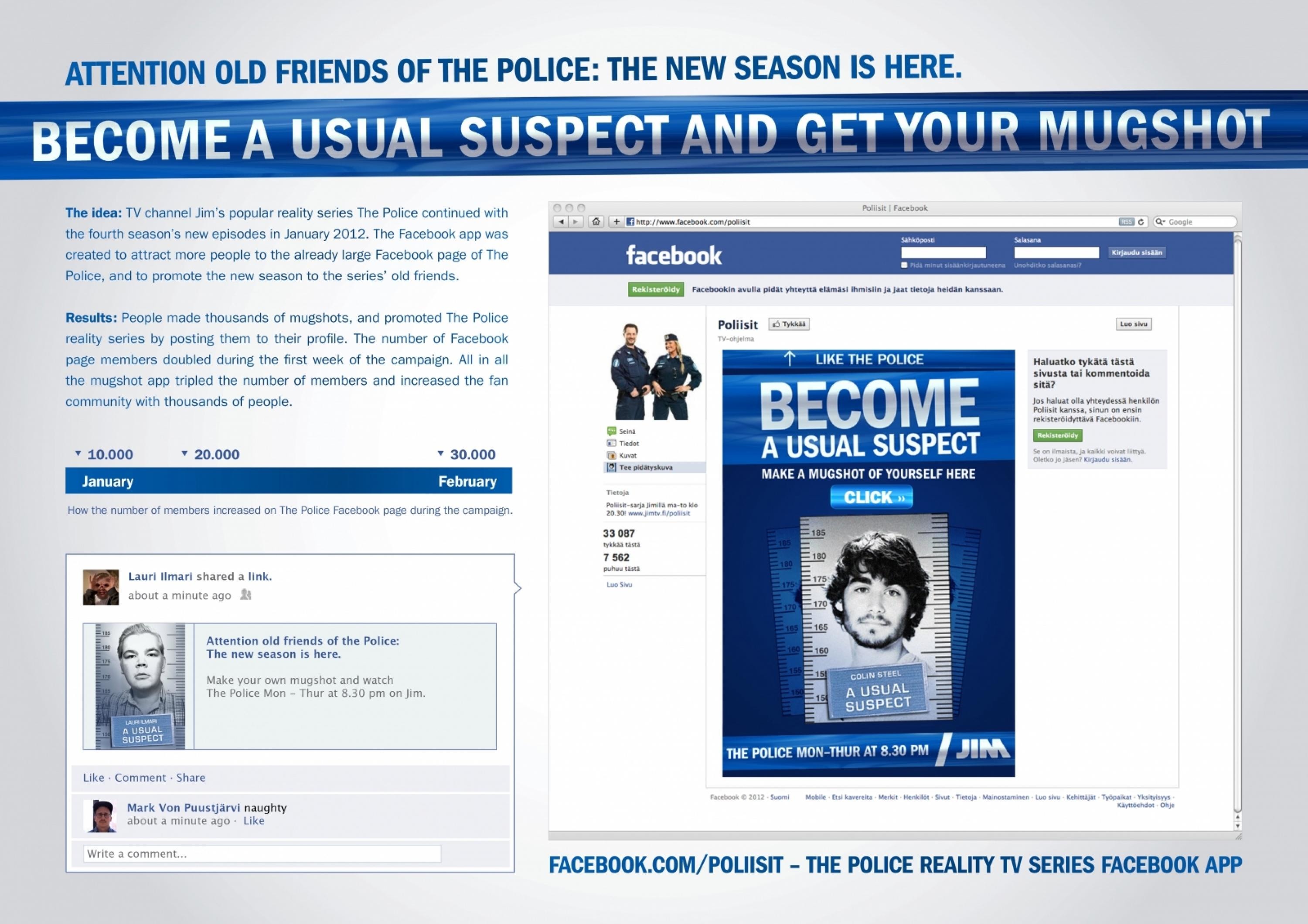 BECOME A USUAL SUSPECT